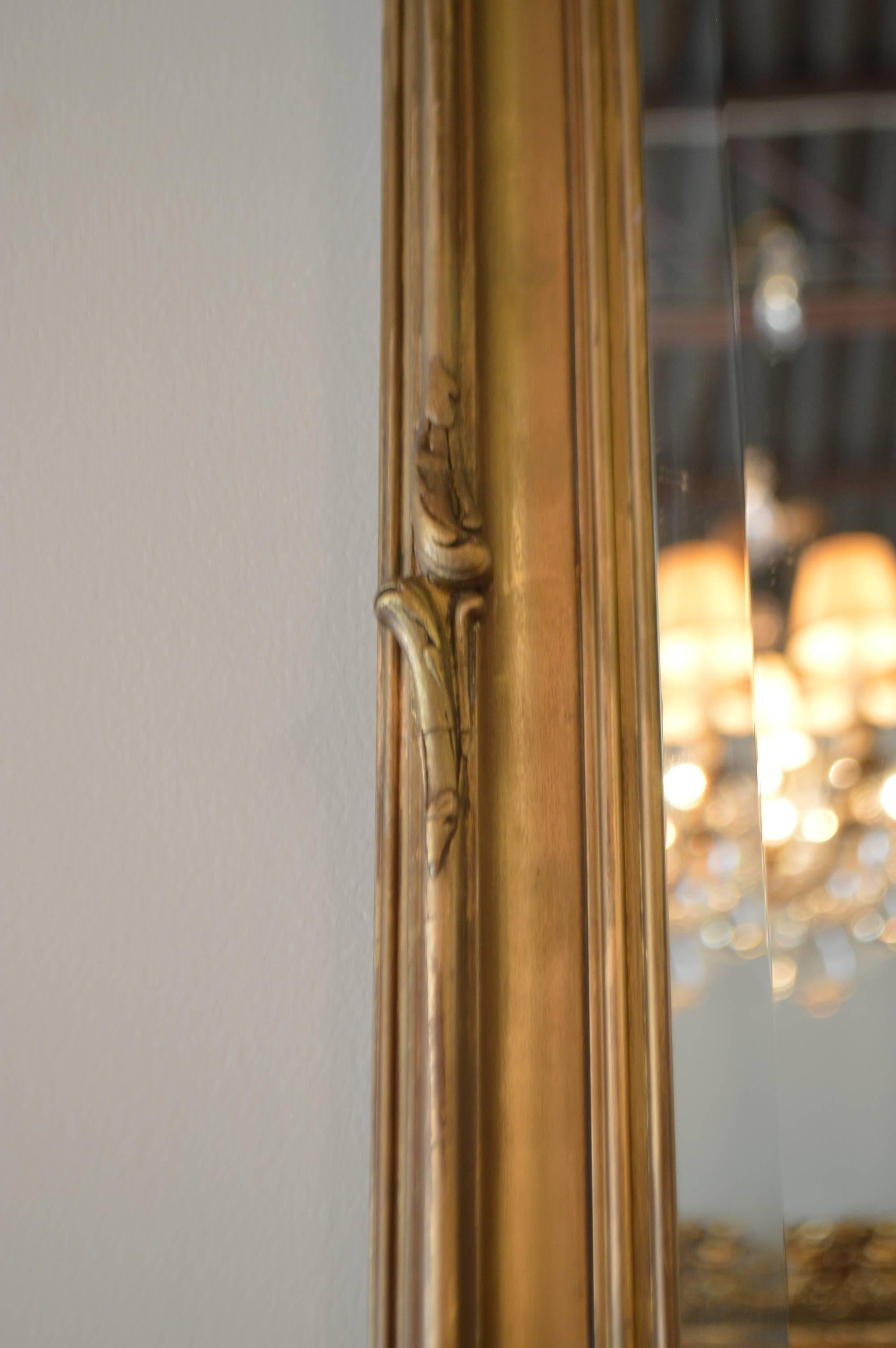 20th Century Louis XV Style Gilded Wooden Mirror