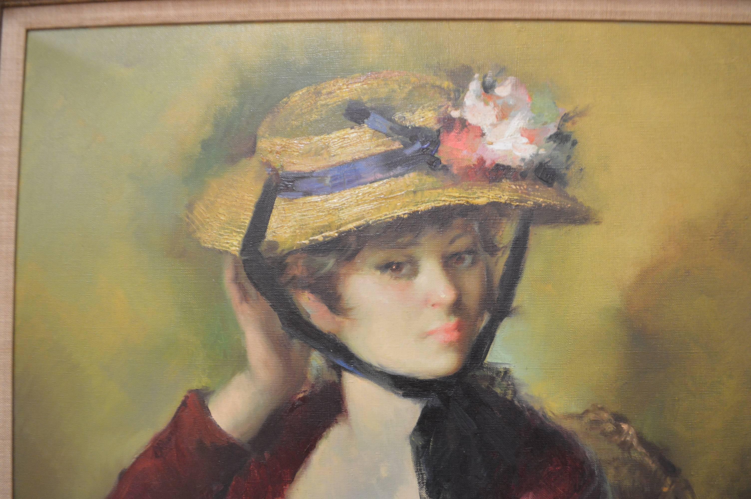 french woman painting