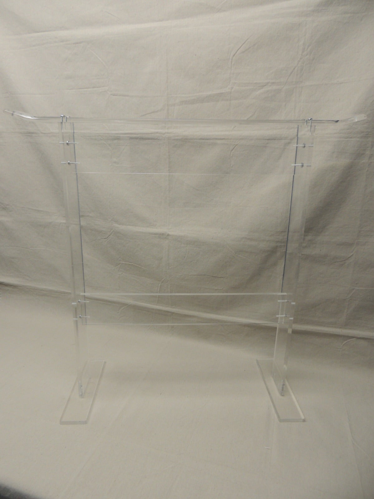 Mid-Century Modern Midcentury Lucite Blanket Stand or Quilt Stand