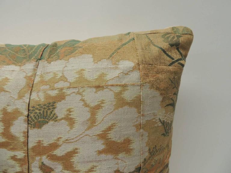Silk Antique Textile Japanese Kesa Pillow at 1stdibs
