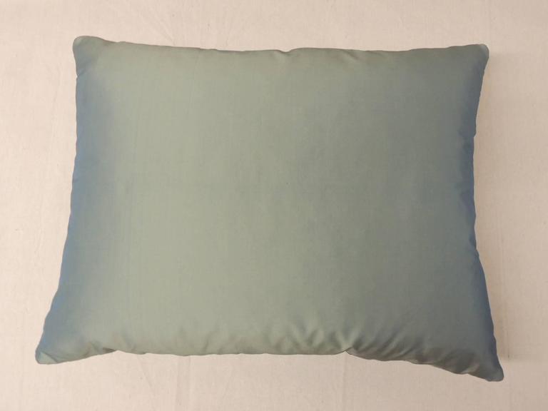 Silk Velvet Yellow Bird Applique Bolster Pillow at 1stdibs