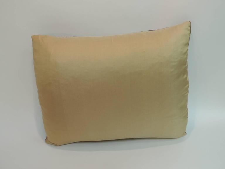 Red and Gold French Antique Aubusson Tapestry Decorative Pillow at 1stDibs