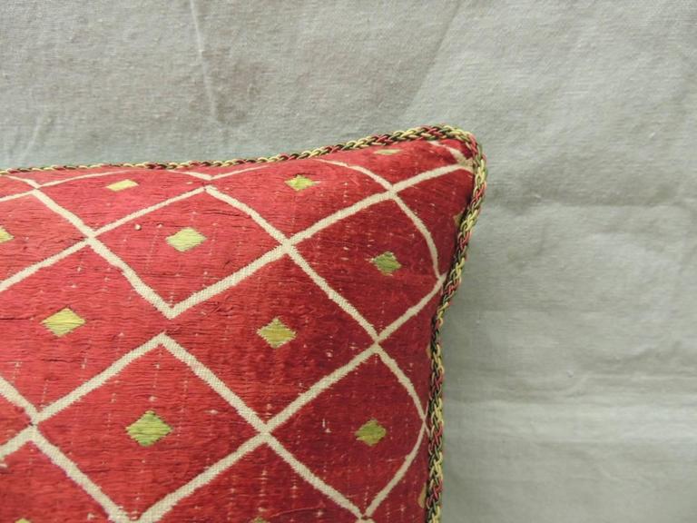 19th Century Red Moroccan Silk Pillows at 1stdibs