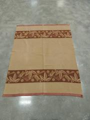 Vintage Camel and Tan Americana Camping Wool Blanket