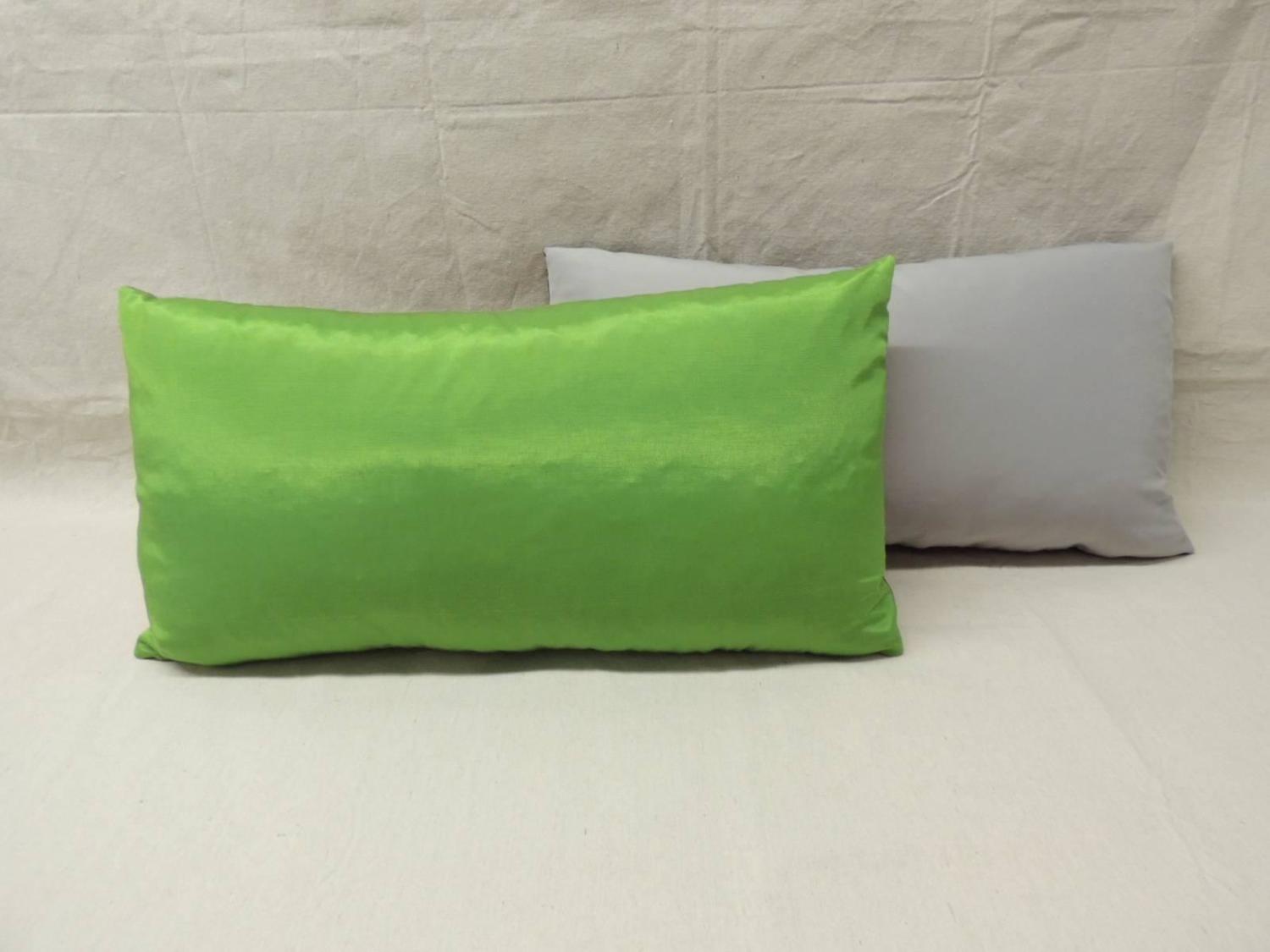 Antique Silk Ikat Decorative Bolster Pillow For Sale at 1stdibs