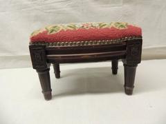 Antique Louis XVI Tapestry Footstool