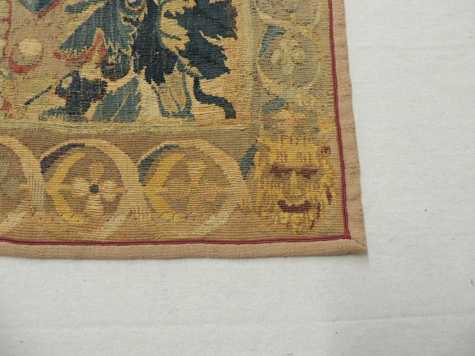 Hand-Crafted 18th Century Aubusson Tapestry Wall-Hanging