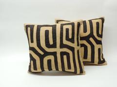 Vintage African Kuba Textile Pillows