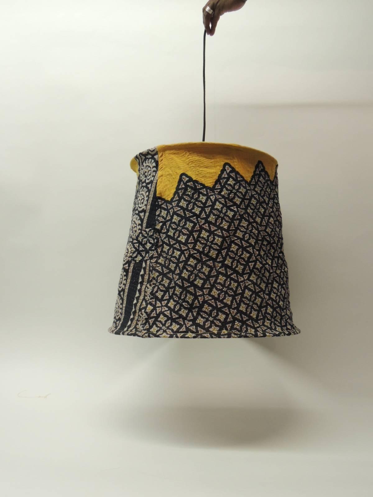 Hand-Crafted Antique Textiles Galleries Vintage Kantha Cloth Hanging Textile Shade