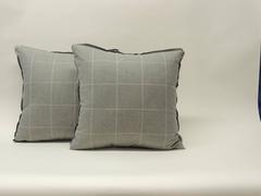 Pair of Vintage Loro Piana Cashmere Decorative Double-Sided Pillows
