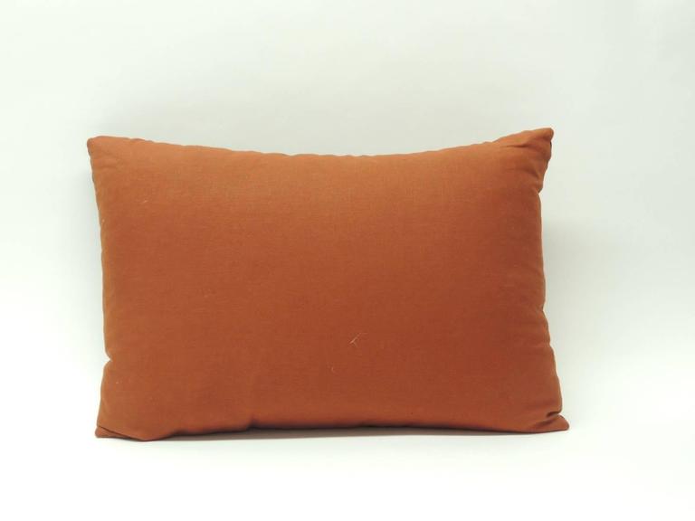 Vintage Mid-Century Modern Knoll Multi-Color Textile Decorative Pillow For Sale at 1stdibs