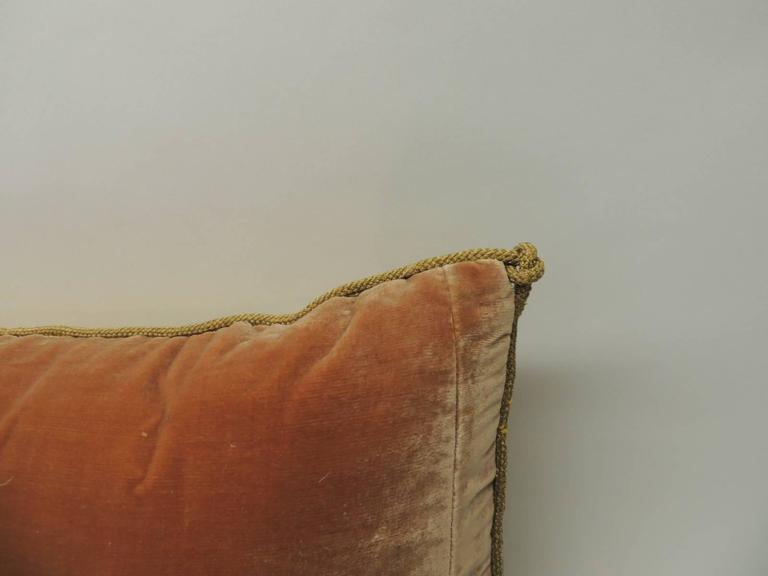 19th Century Italian Bargello Embroidery Bolster Decorative Pillow at