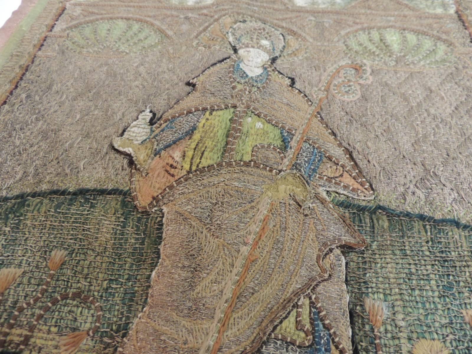 Jacobean CLOSE OUT SALE: 18th Century Tapestry Fragment of an English Cope A.T.G. Textile