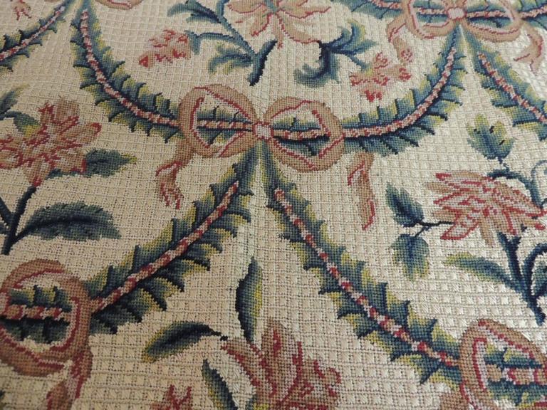 19th Century Needlework Chair Seat and Back Covers For Sale at 1stdibs