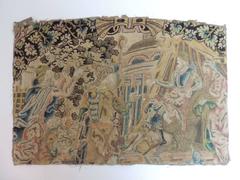 CLOSE OUT SALE: 18th Century Small English Embroidery Tapestry Panel