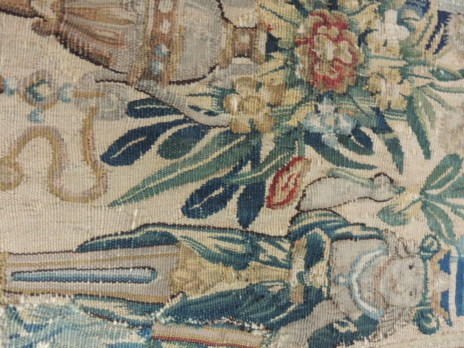 CLOSE OUT SALE: 18th Century Aubusson Tapestry A.T.G. Panel In Good Condition In Oakland Park, FL
