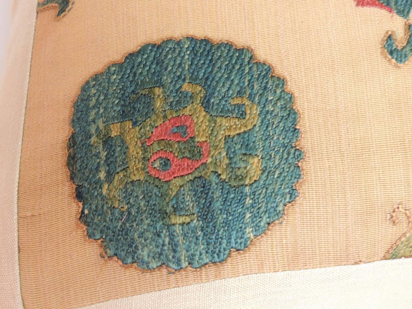 Uzbek Antique Embroidery Suzani Tribal Boho-Chic Decorative Pillow