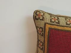 Vintage Fleur De Lis Yellow and Red Tapestry Bolster Pillows