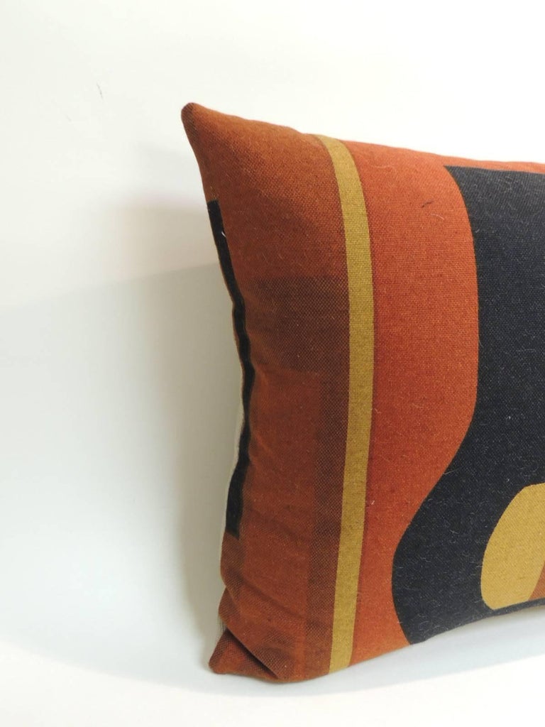 Vintage Mid-Century Modern Knoll Multi-Color Textile Decorative Pillow at 1stdibs