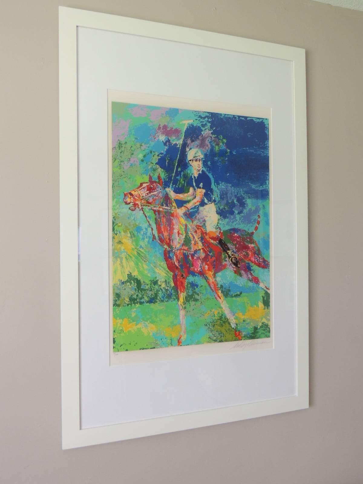 Modern Artist LeRoy Neiman Prince Charles at Winsor Framed Art