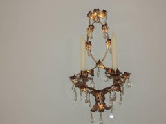Pair of Gilded Italian Candle Sconces