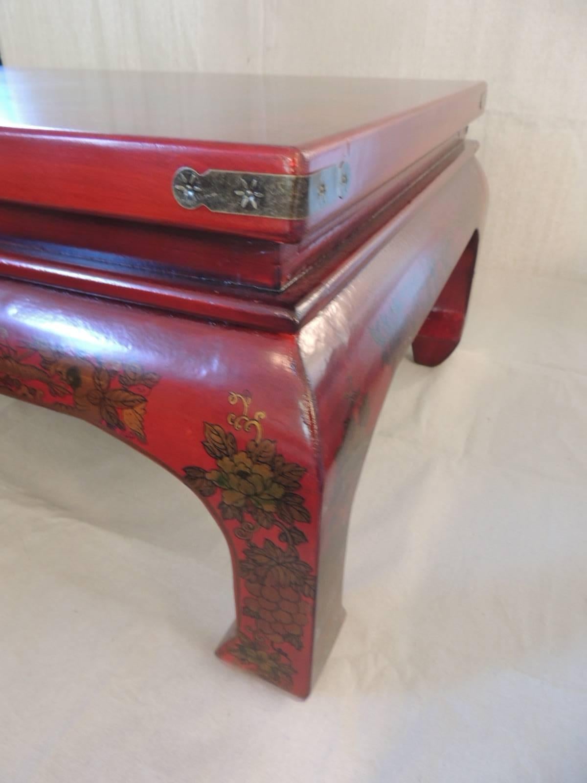 Asian Monumental Chinese Cinnabar Lacquer Coffee Table