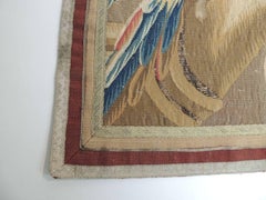 19th Century Aubusson Tapestry Panel Framed with Antique Trims