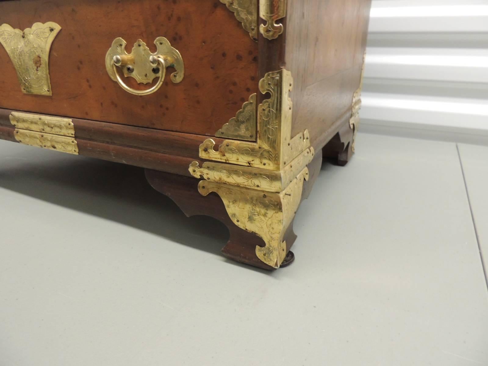 Chinese Export CLOSE OUT SALE: Vintage Chinese Tansu Chest with Doors and Embellished Drawers