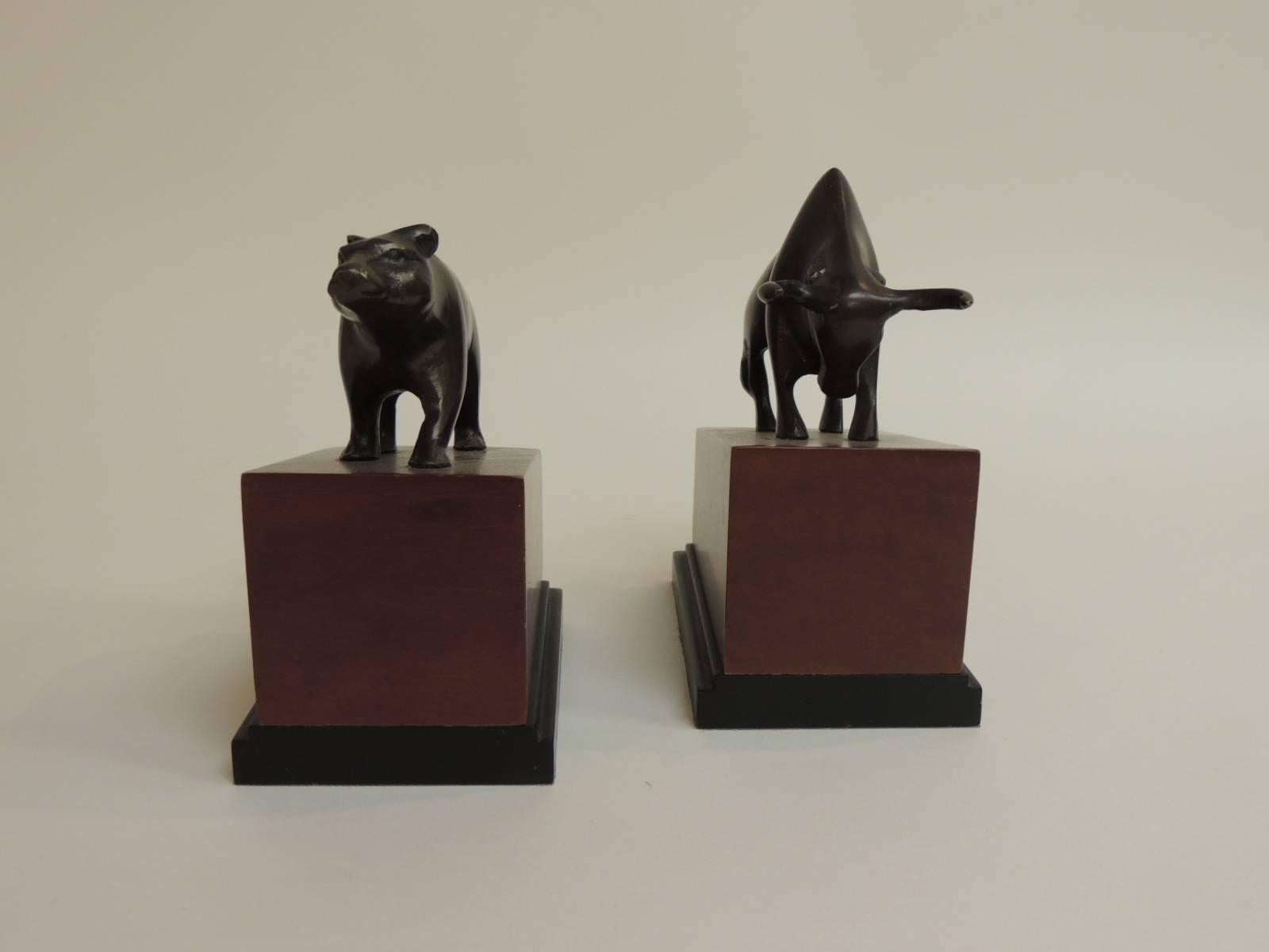 bull and bear bookends