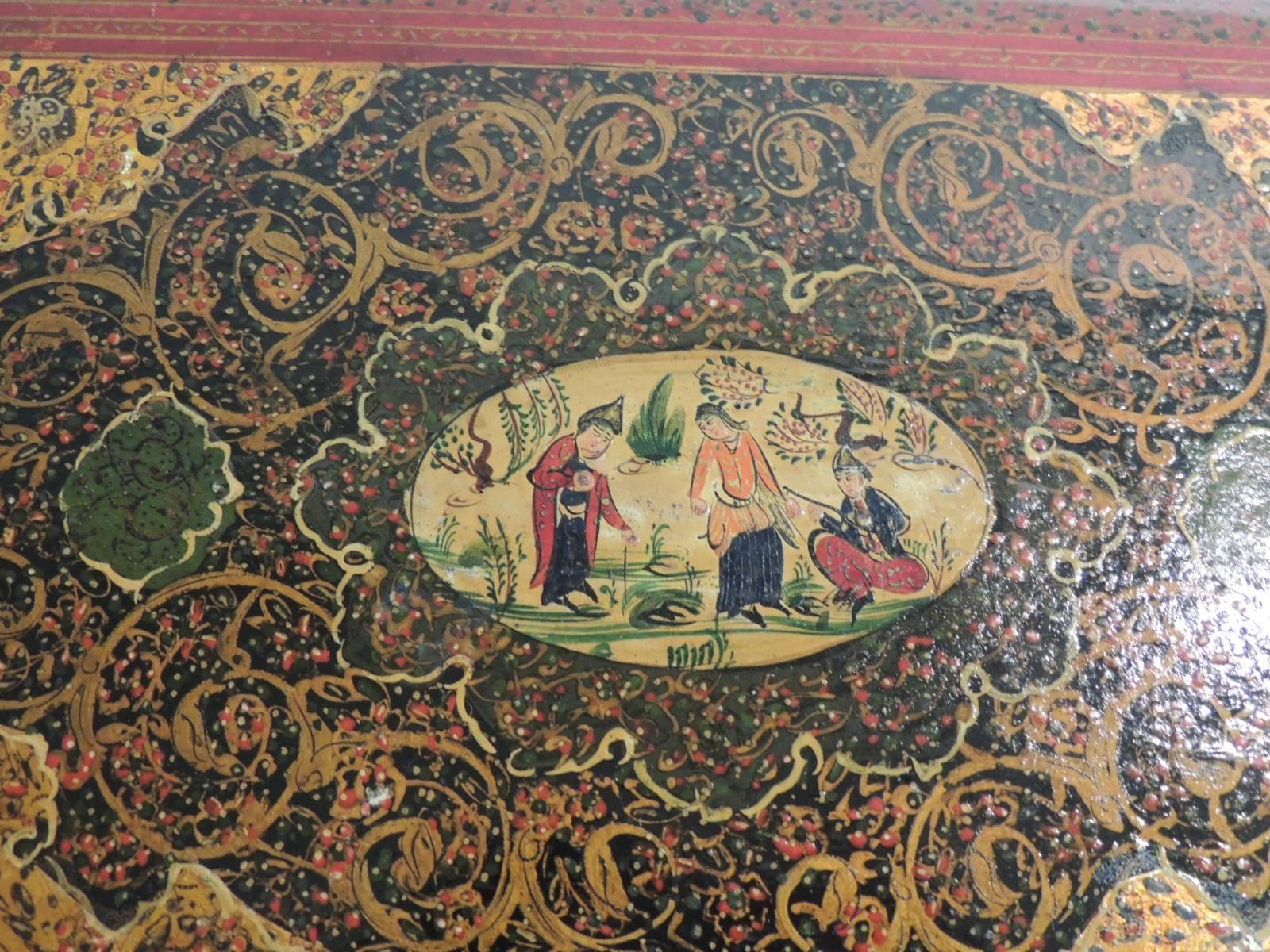 Chinese Antique Asian Lacquered and Hand Painted Photo Album