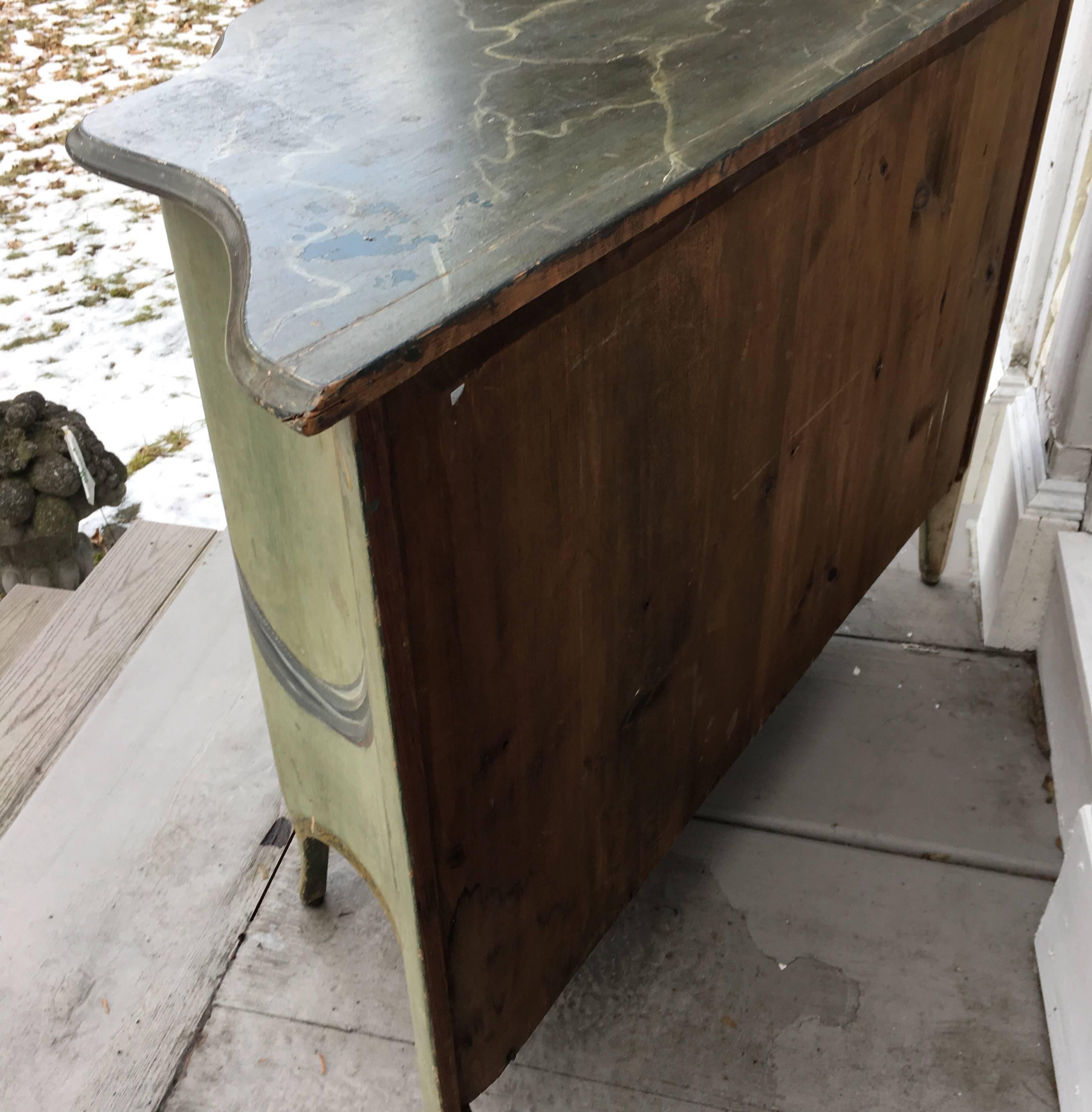 Wood George III-Style Painted Side Cabinet