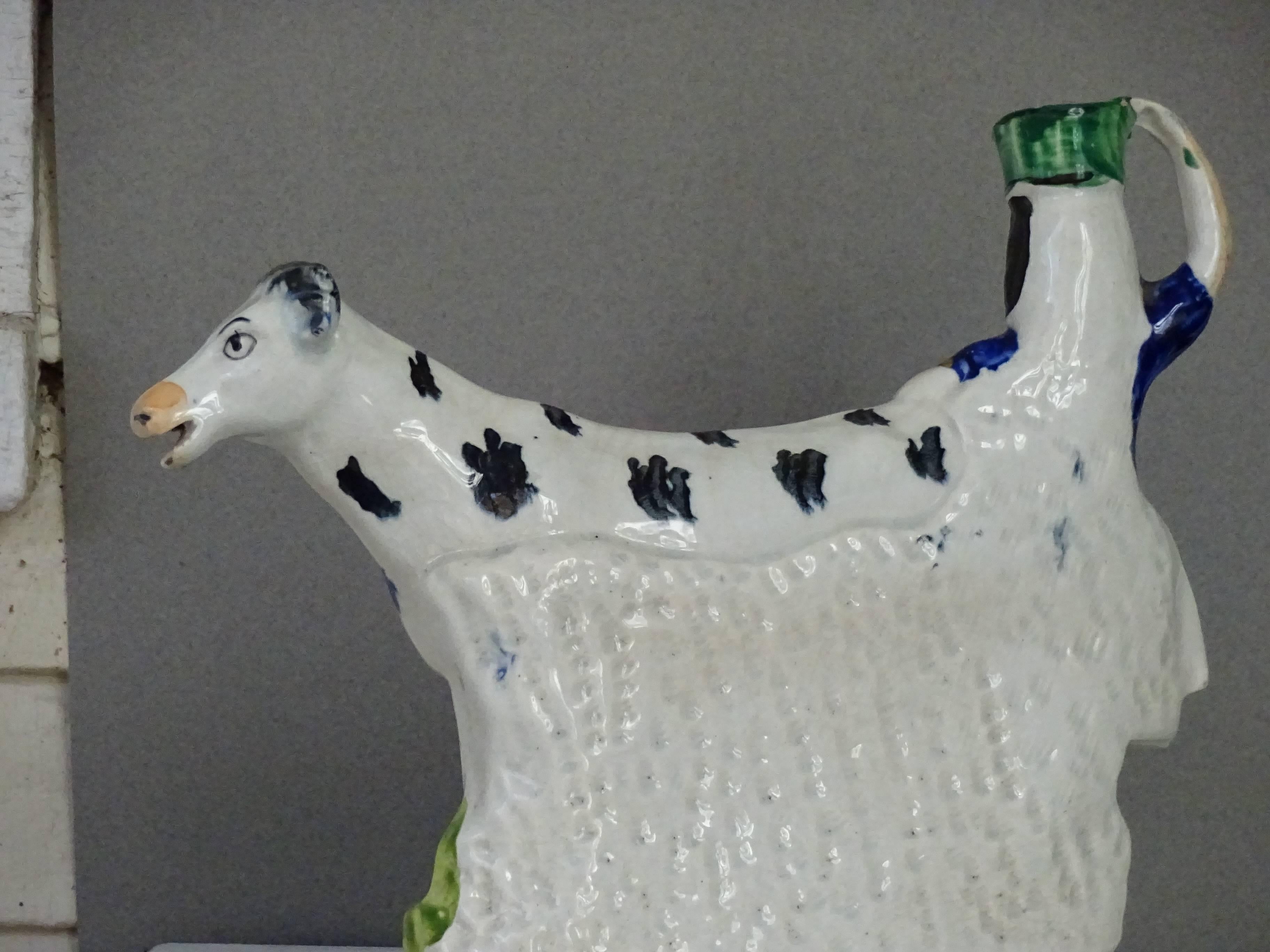 Staffordshire Milkmaid with Cow and Calf 1