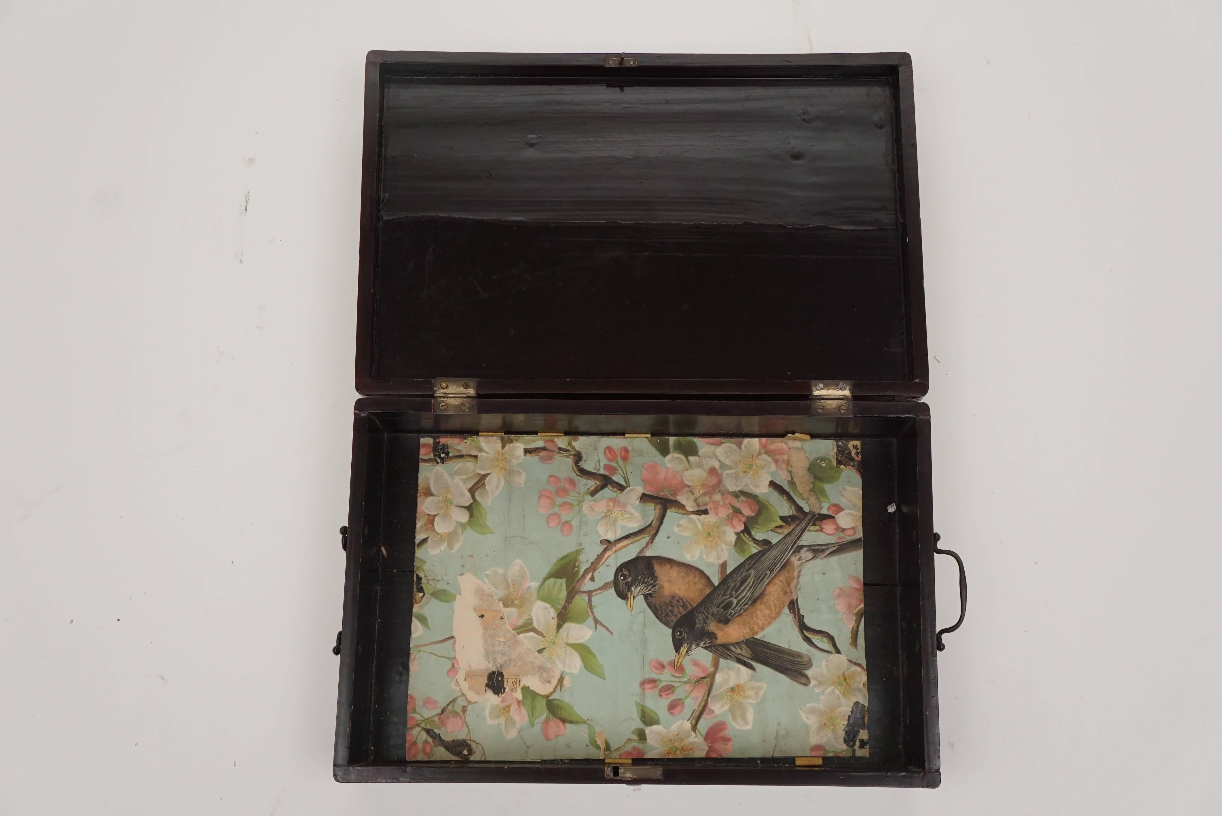 Chinese Export Lacquer Document Box For Sale 1