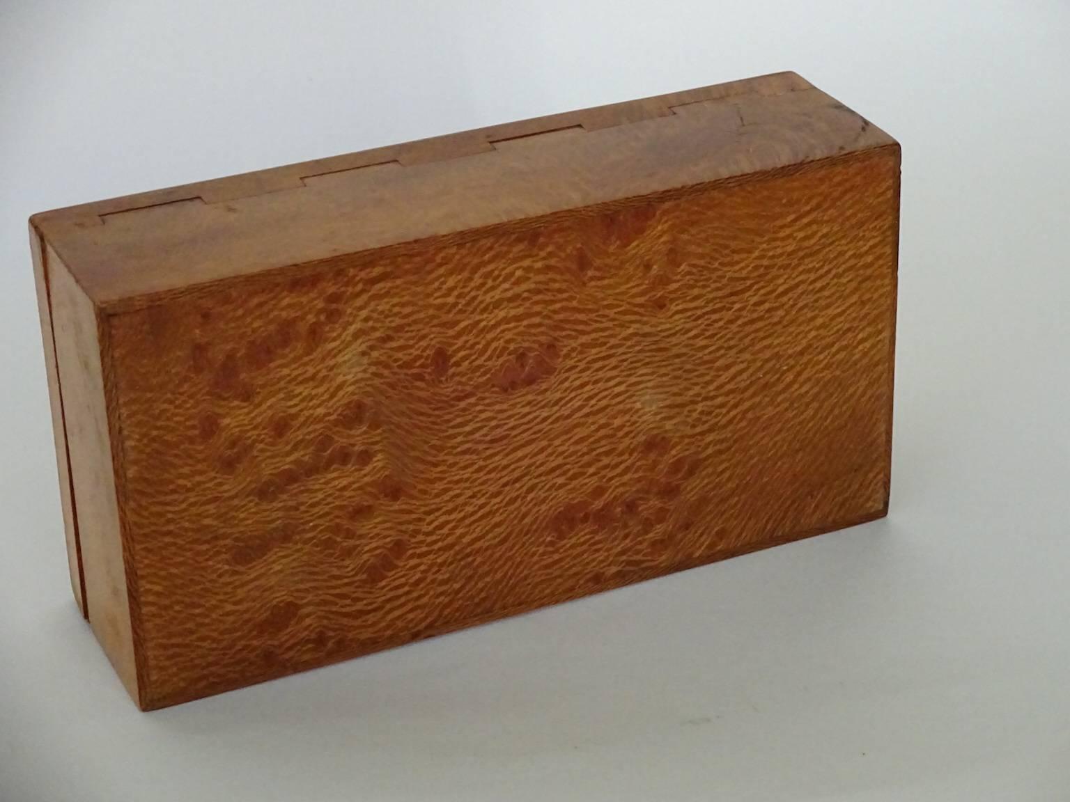 Russian Partridge Wood Cigarette Box 1