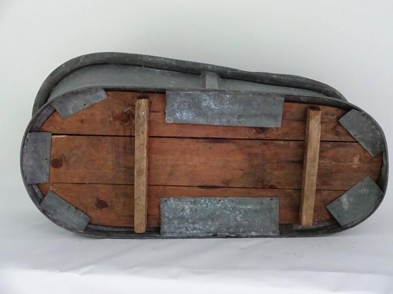 19th Century Zinc Baby Bathtub at 1stDibs