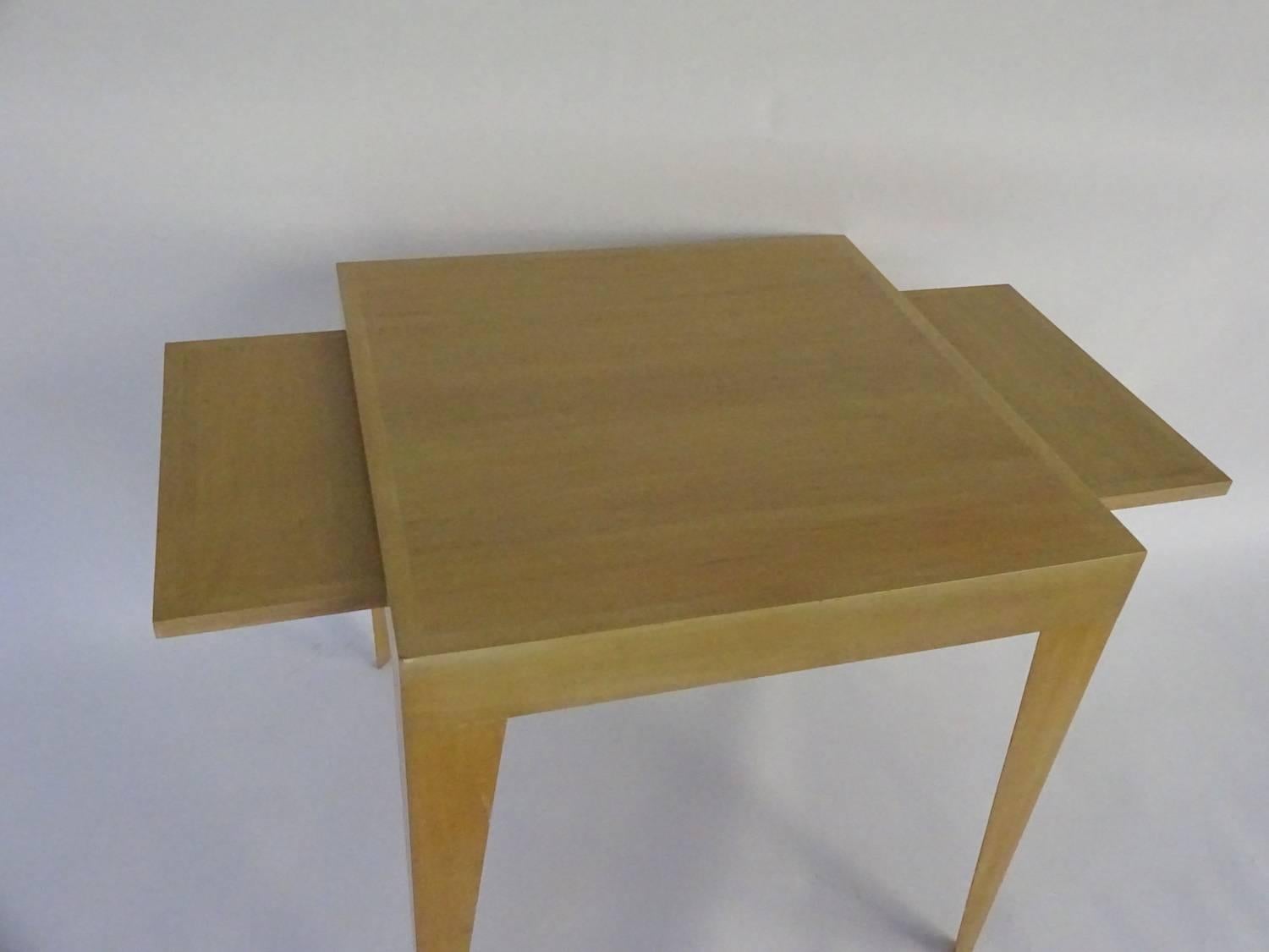 Bleached Mahogany Side Table Designed by Melvin Dwork For Sale 3