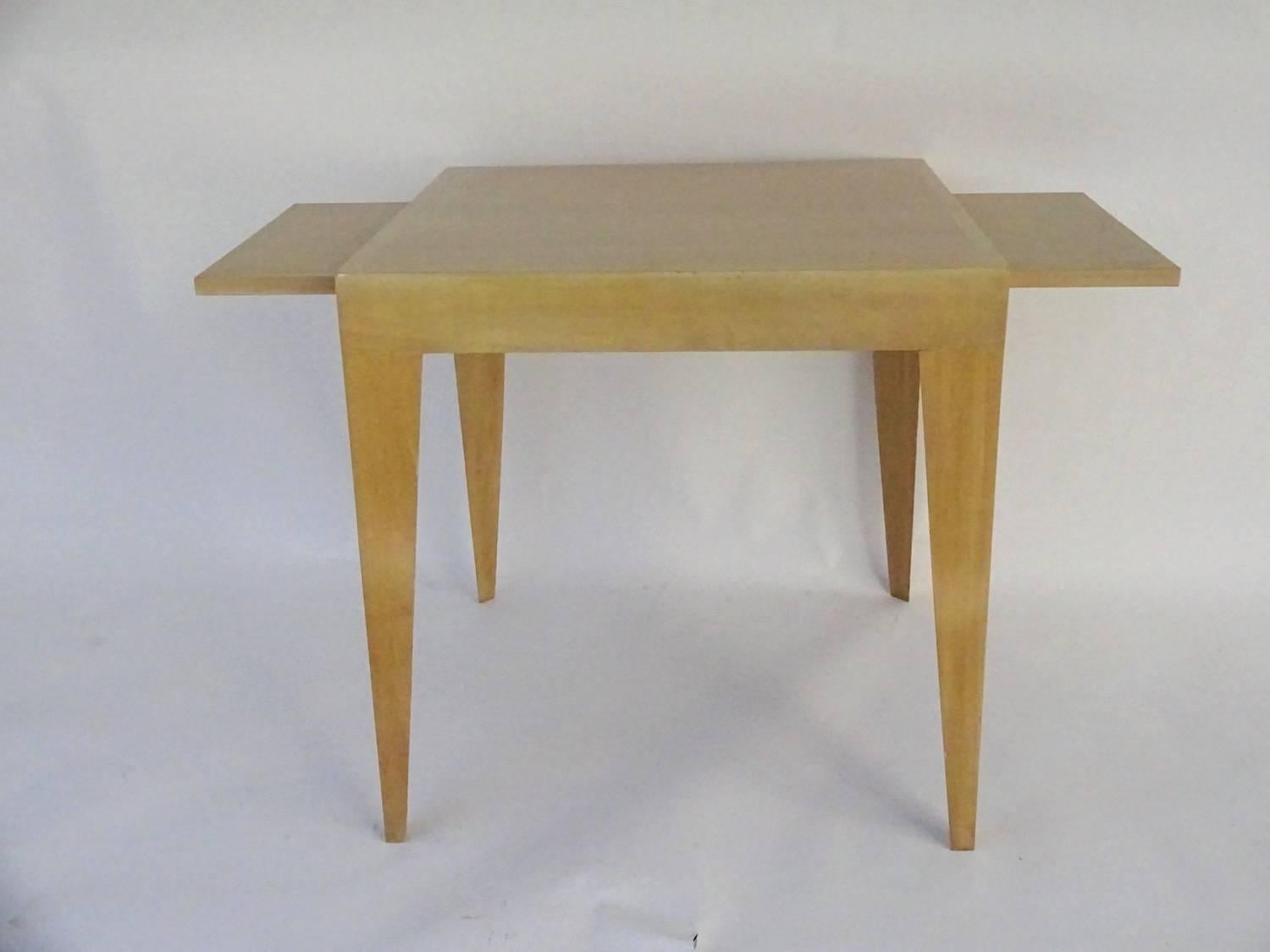 Bleached Mahogany Side Table Designed by Melvin Dwork For Sale 2