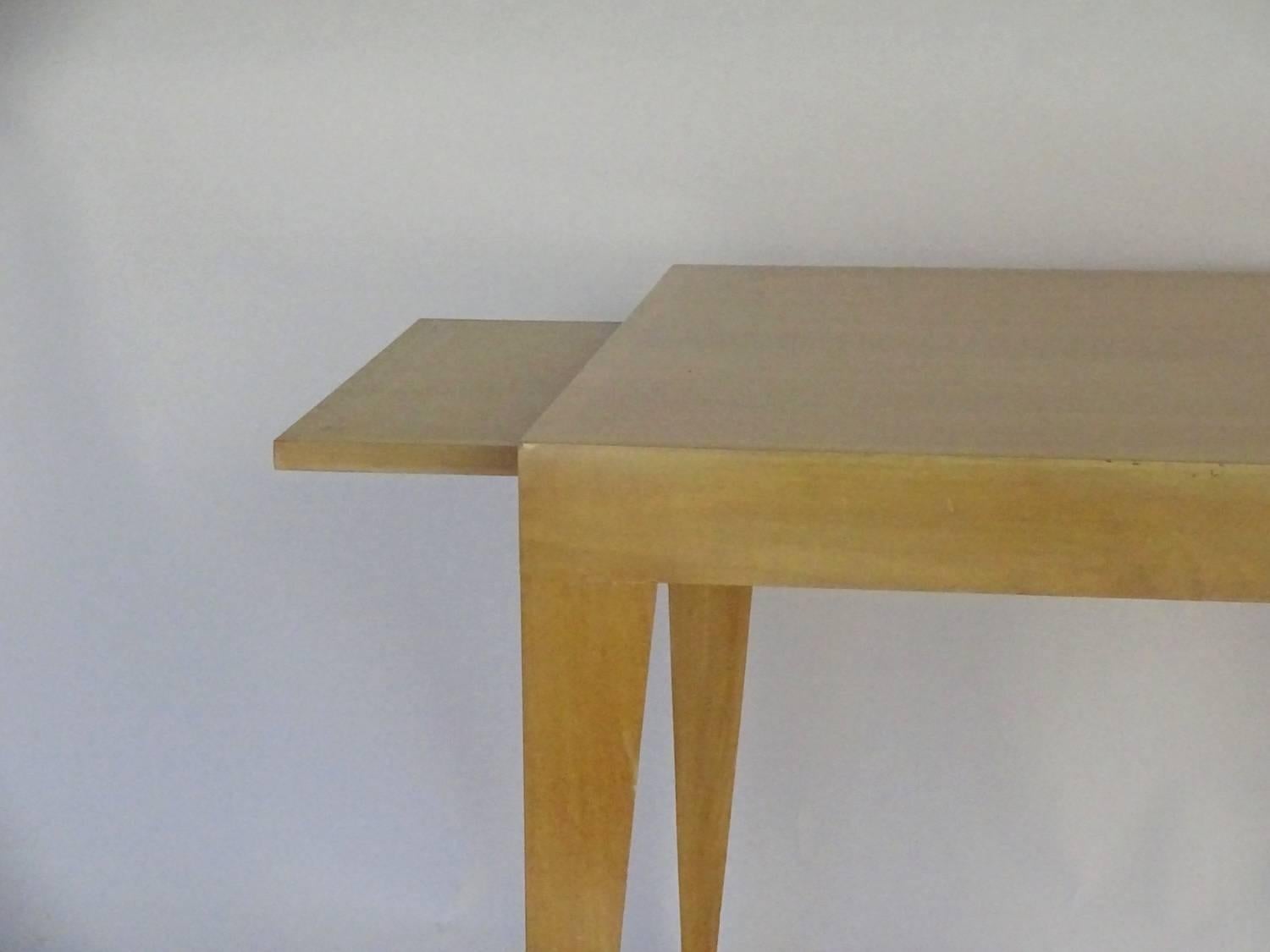 Bleached Mahogany Side Table Designed by Melvin Dwork For Sale 4