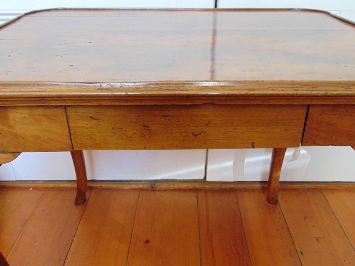 18th Century Italian Rococo Provincial Walnut Table