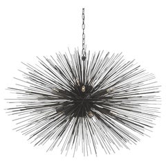 Kelly Wearstler Strada Large Oval Pendant in Aged Iron