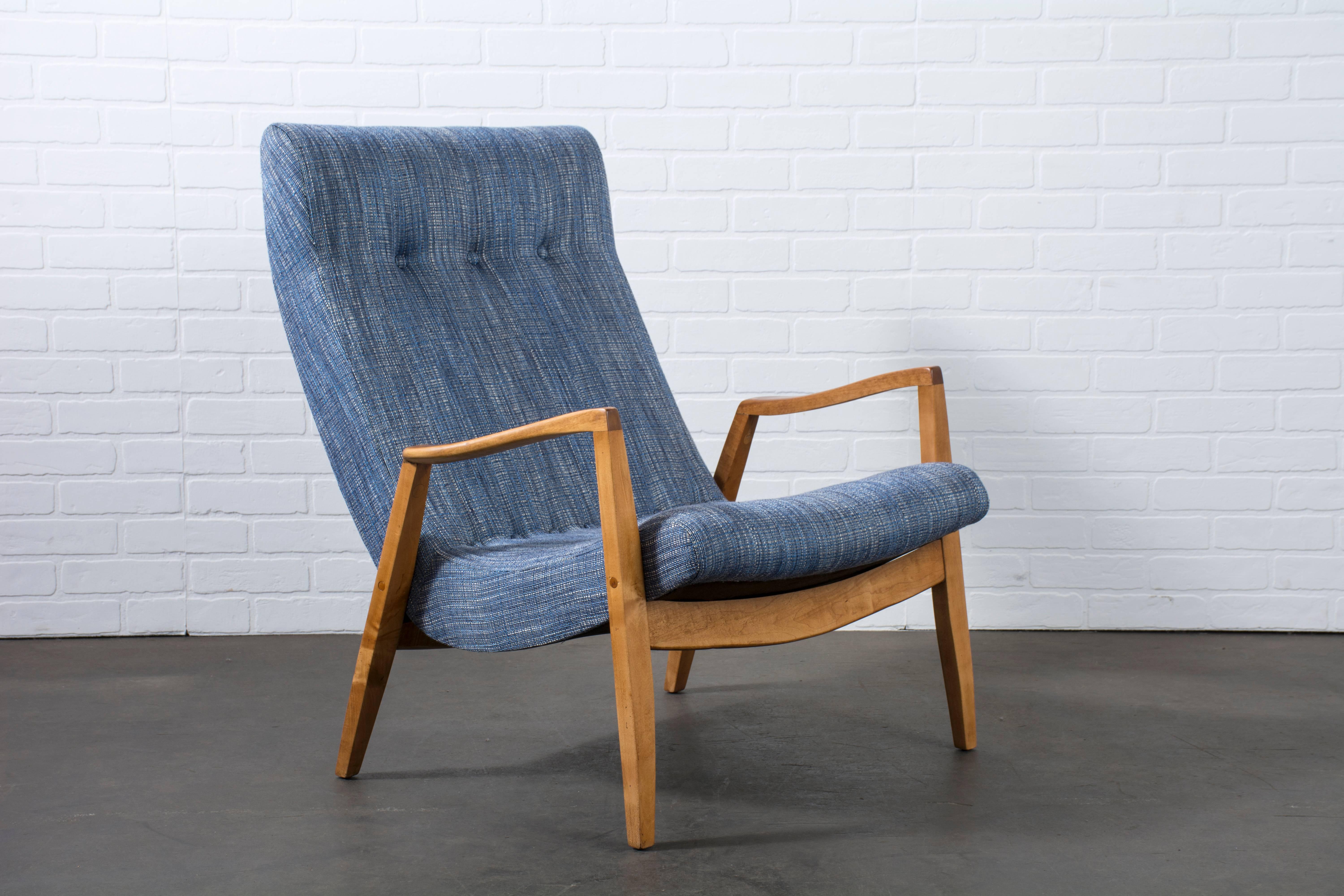 Mid-Century Modern Vintage Milo Baughman 'Scoop' Chair