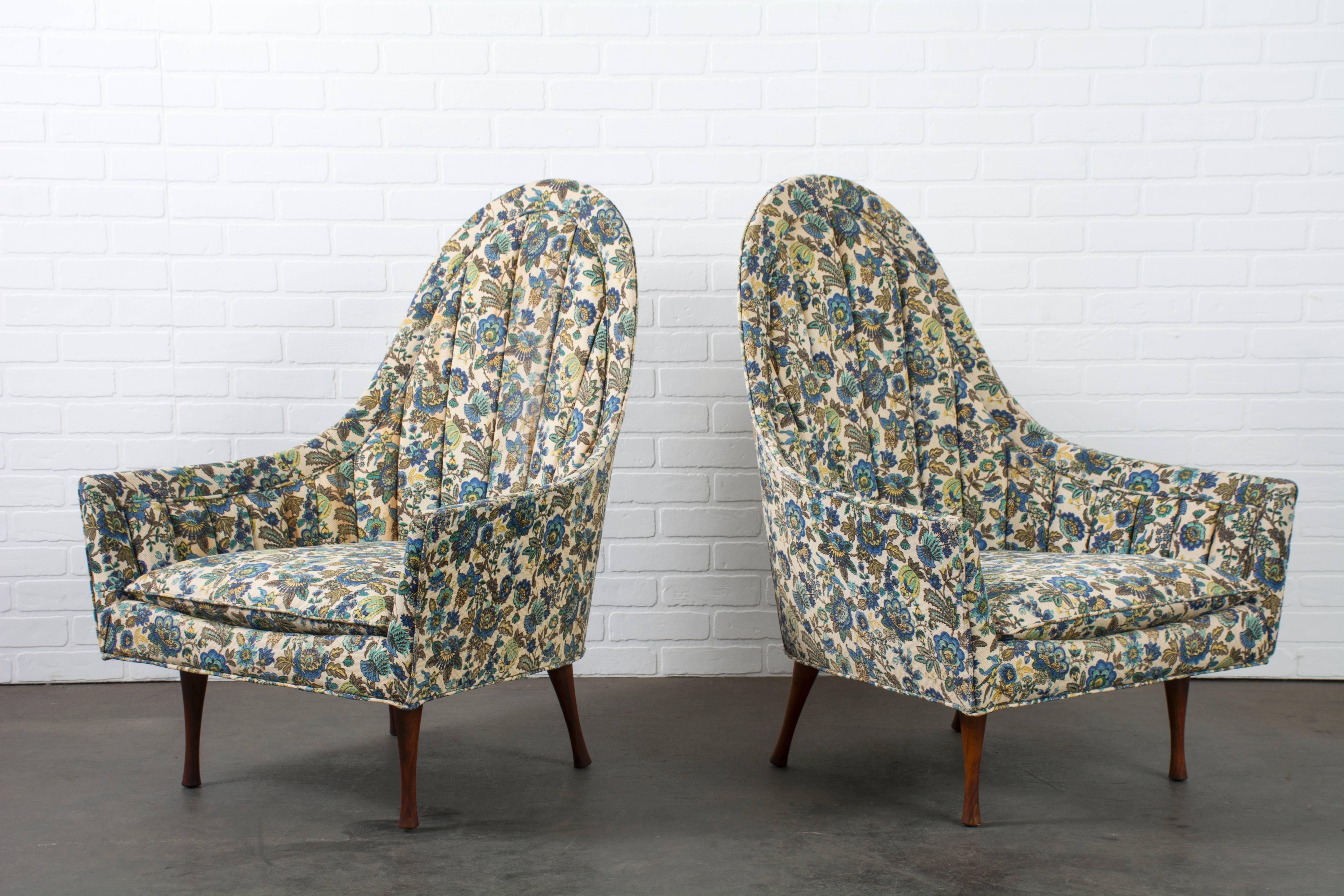 Mid-Century Modern Pair of Paul McCobb for Widdicomb Symmetric Lounge Chairs