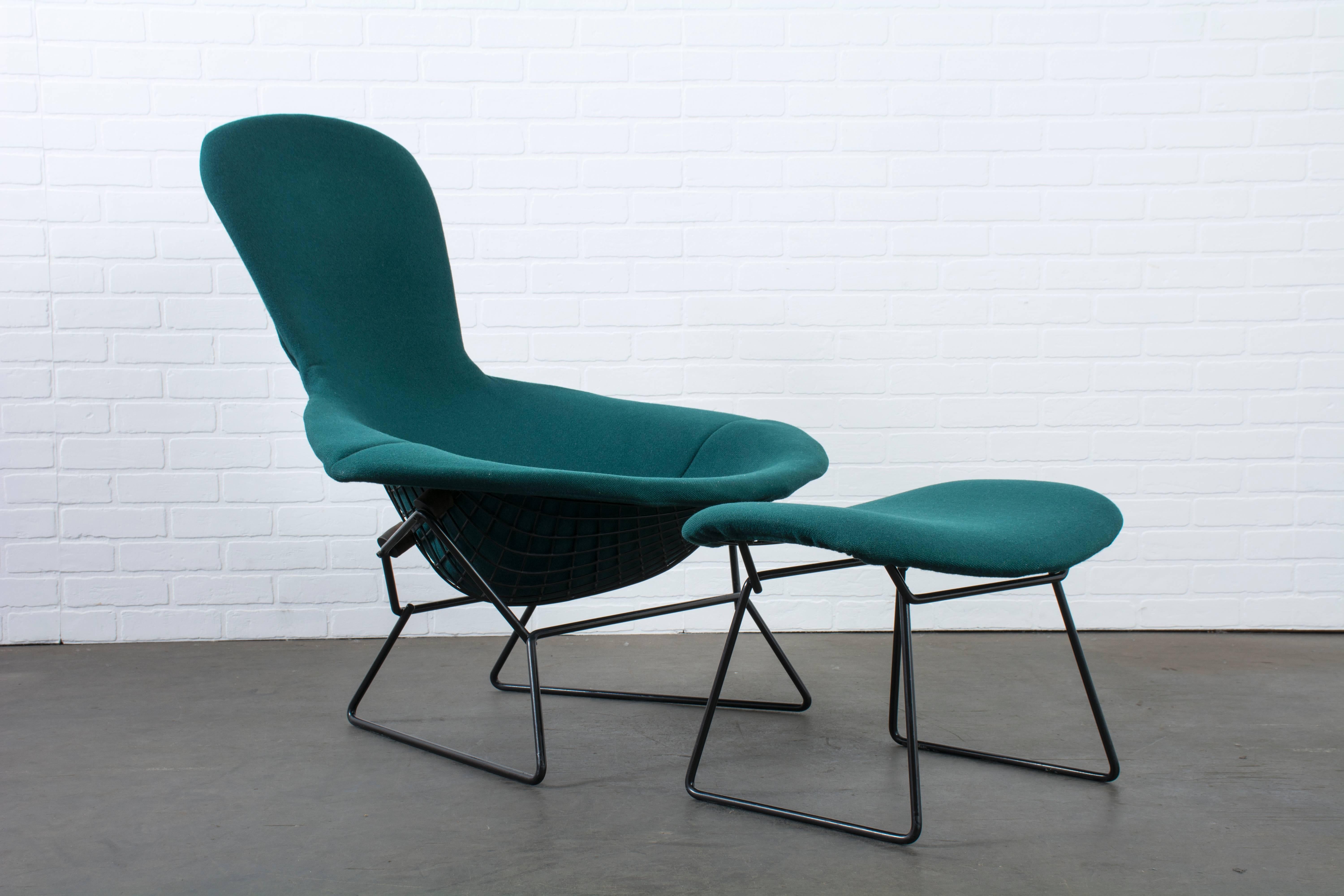 American Vintage Bird Chair and Ottoman by Harry Bertoia for Knoll