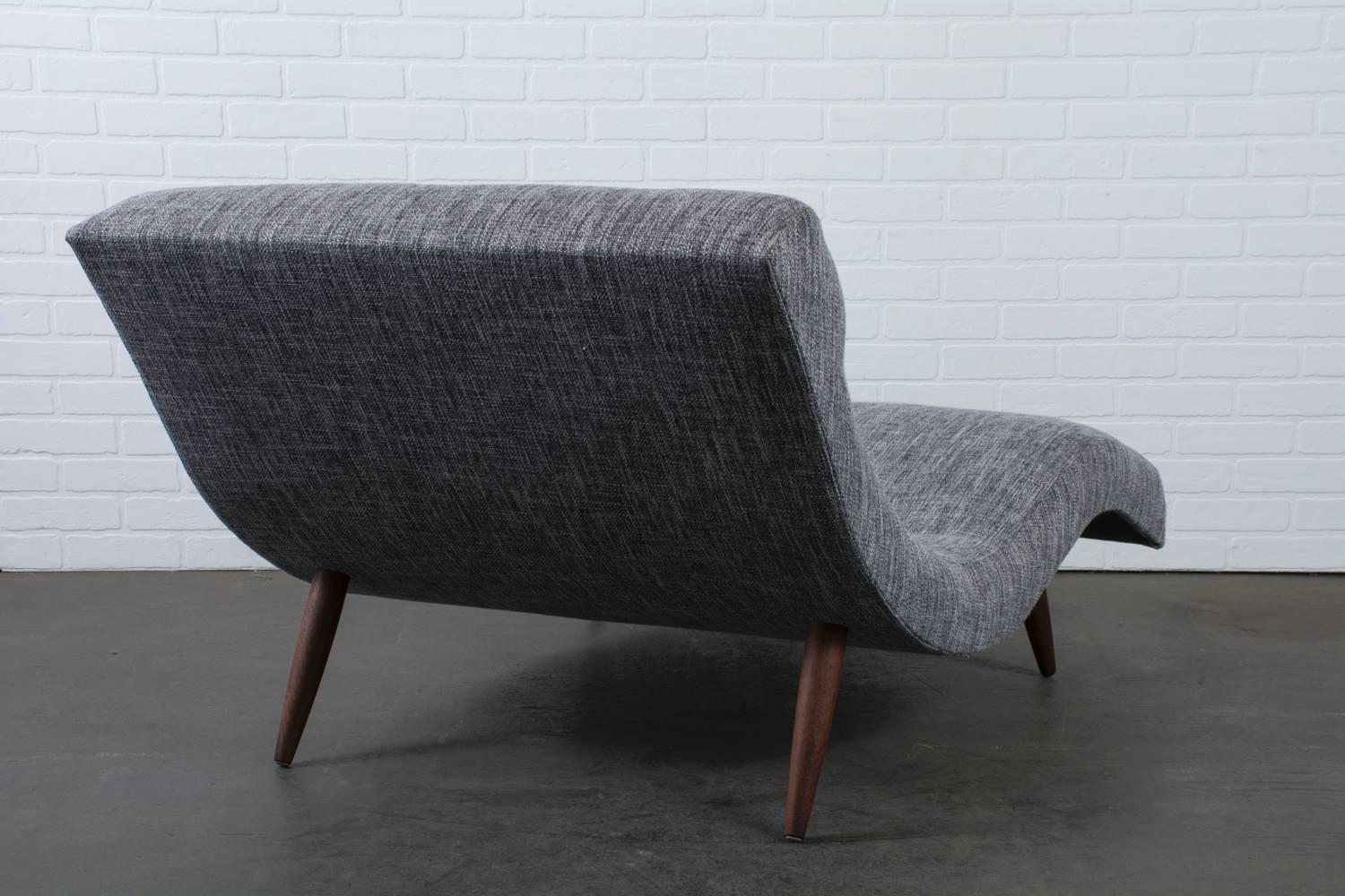 Mid-Century Modern Vintage Mid-Century Grey Chaise Longue by Adrian Pearsall for Craft Associates