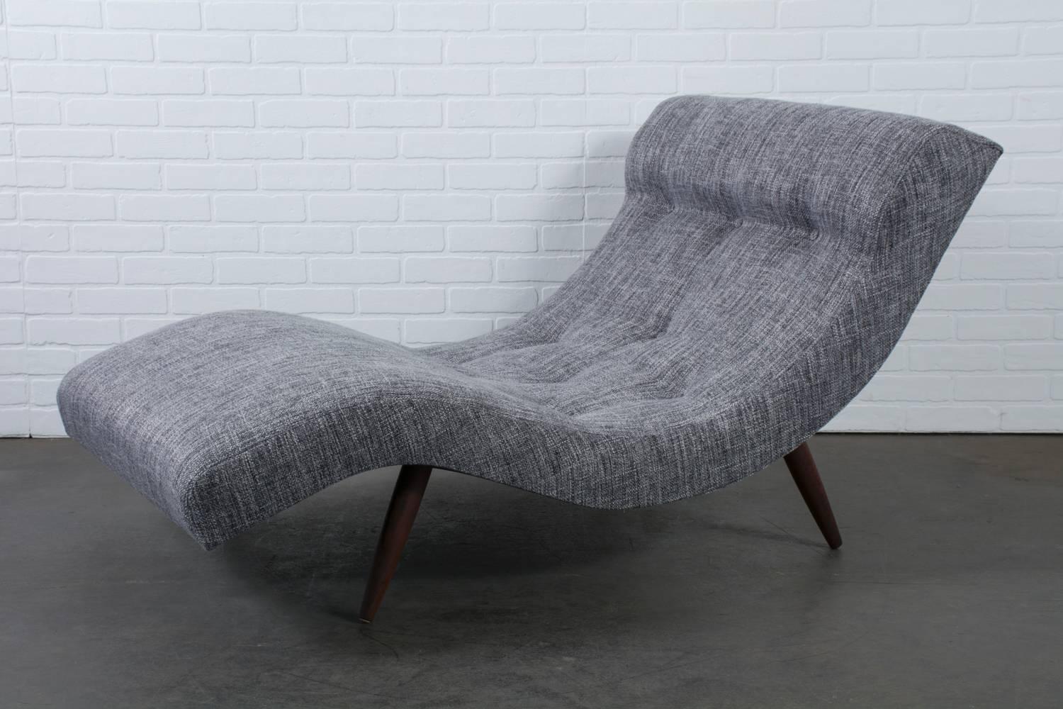 Mid-20th Century Vintage Mid-Century Grey Chaise Longue by Adrian Pearsall for Craft Associates