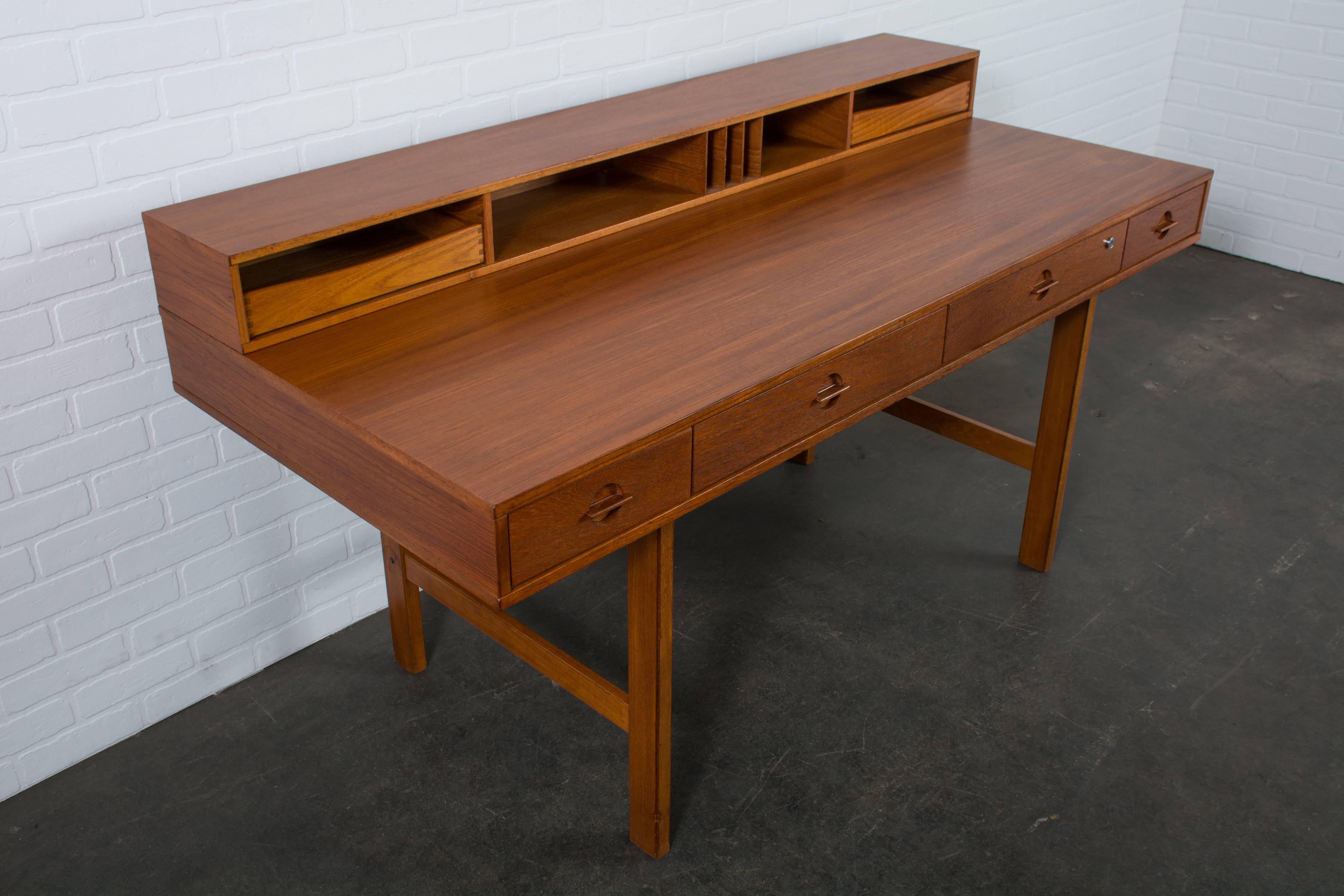 Scandinavian Modern Danish Modern Teak Partners Desk by Peter Lovig Nielsen