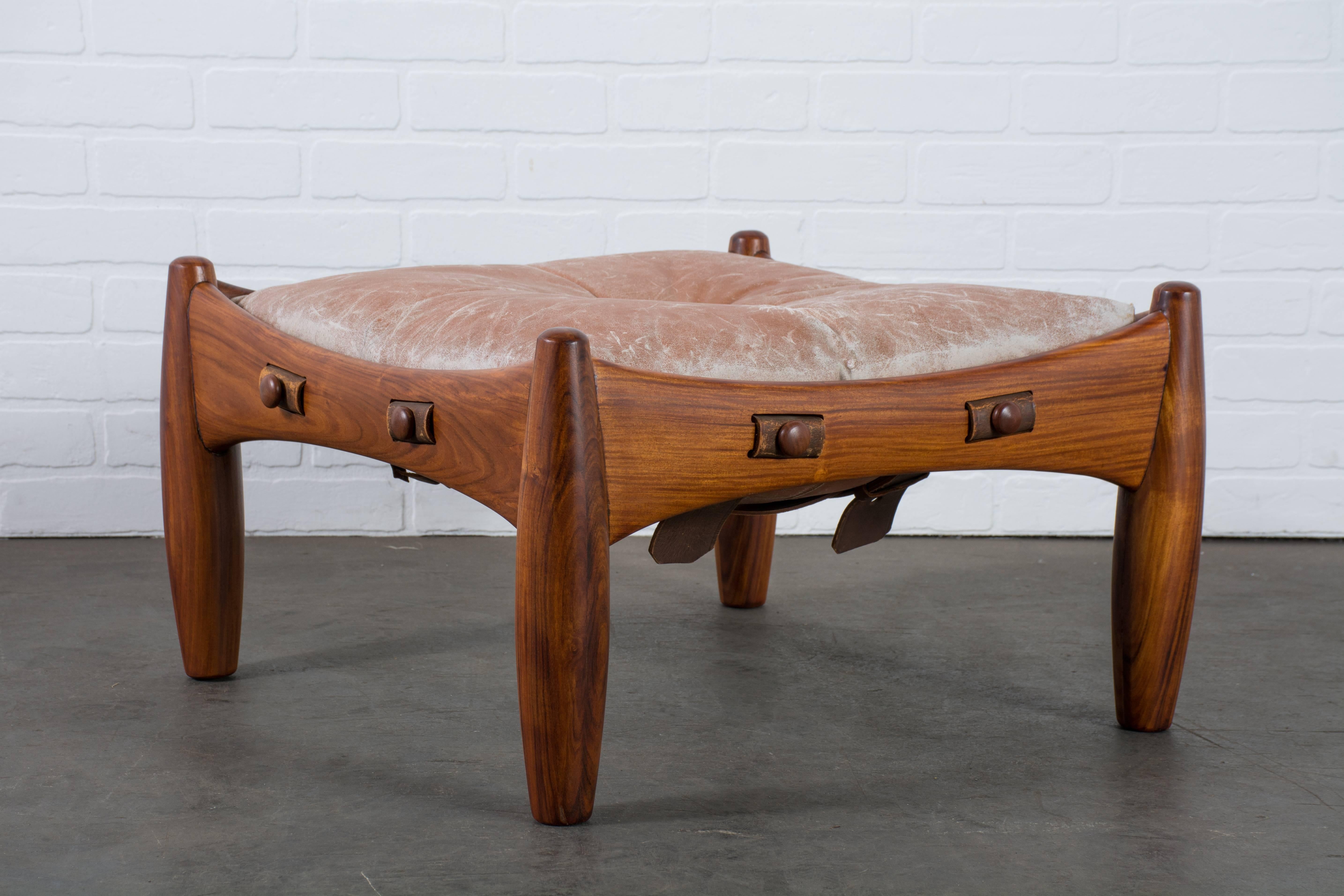 Brazilian Vintage Mid-Century 'Sheriff' Ottoman by Sergio Rodrigues