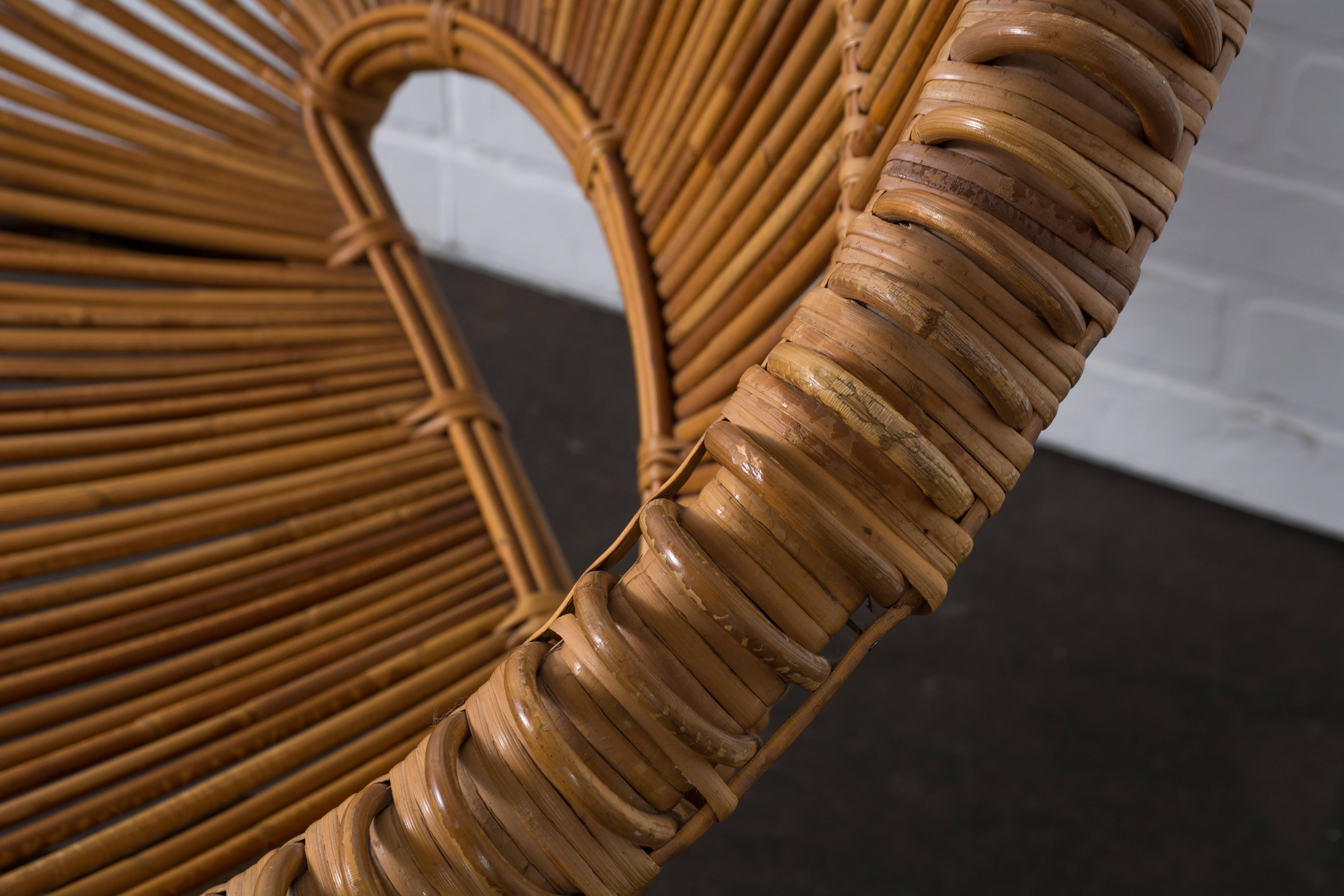 20th Century Vintage Mid-Century Rattan Chair in Manner of Janine Abraham and Dirk Jan Rol