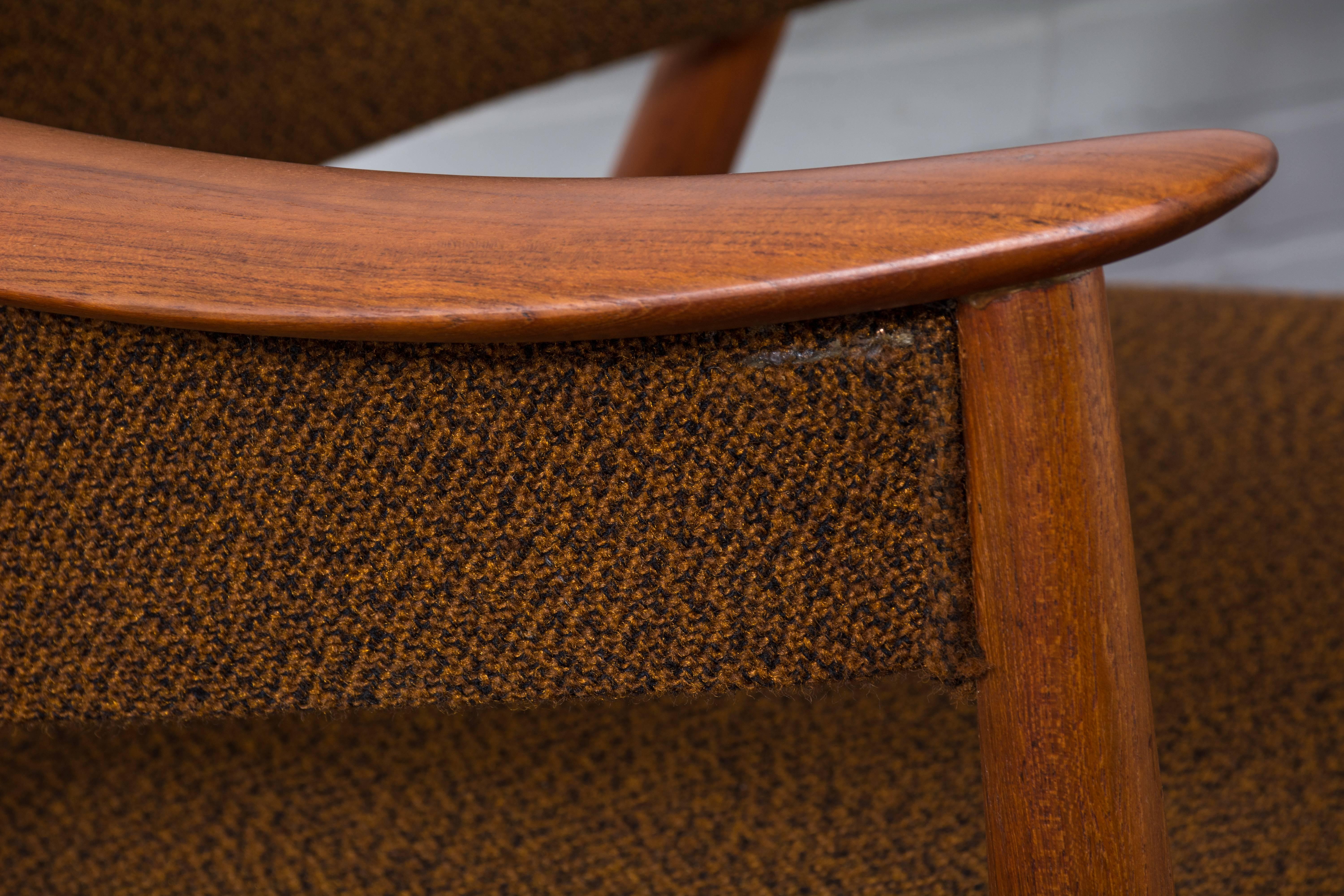 Gerhard Berg Teak Lounge Chairs, Norway, 1950s In Good Condition For Sale In San Francisco, CA