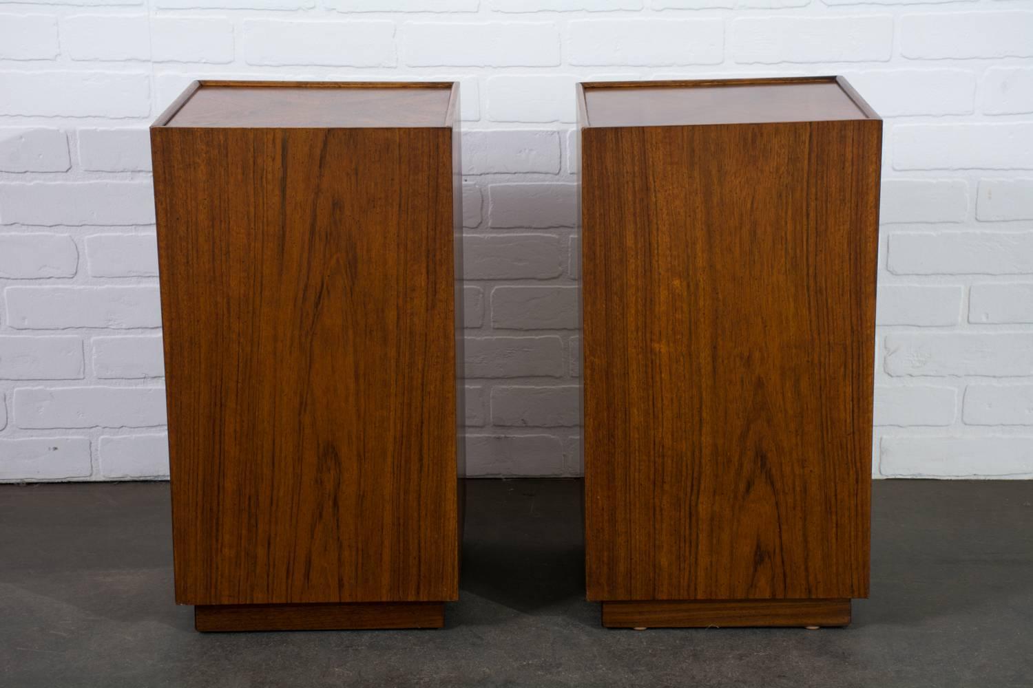 American Pair of Mid-Century Modern Walnut End Tables